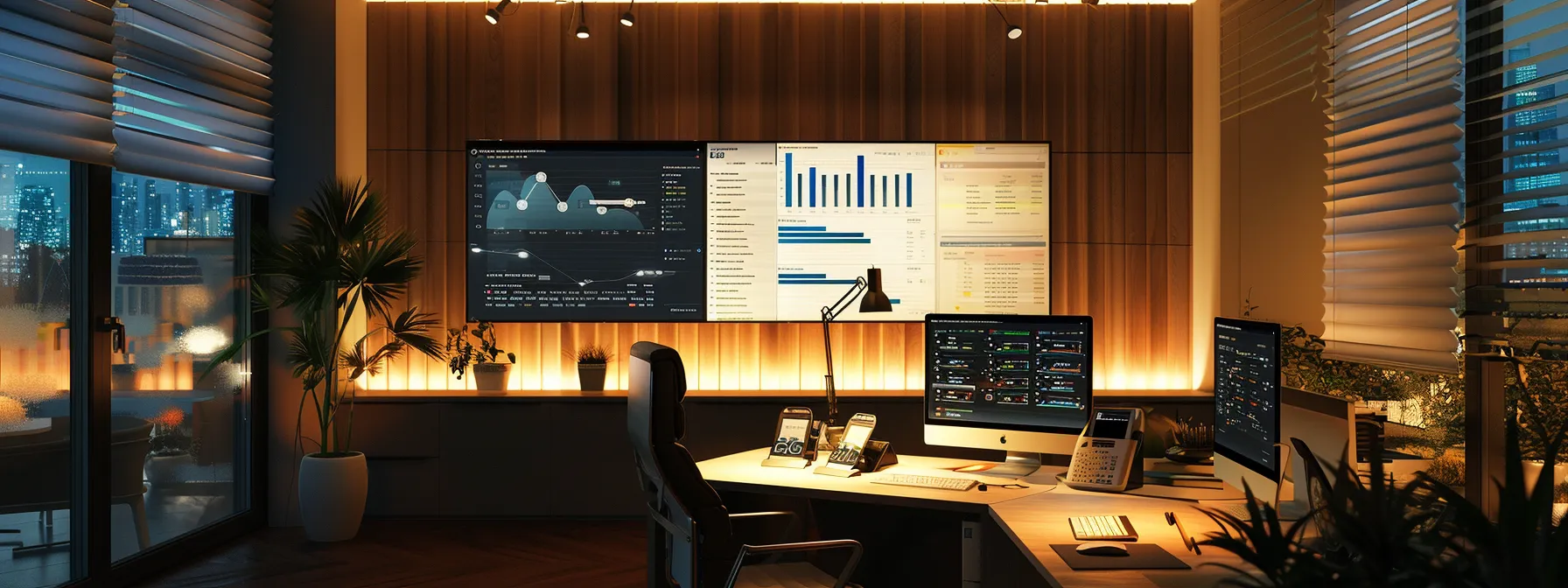 a sharp, modern office workspace features a sleek computer screen displaying an analytics dashboard filled with email outreach metrics, illuminated by focused led desk lights, conveying a sense of urgency and strategic planning. a sharp, modern office workspace features a sleek computer screen displaying an analytics dashboard filled with email outreach metrics, illuminated by focused led desk lights, conveying a sense of urgency and strategic planning.