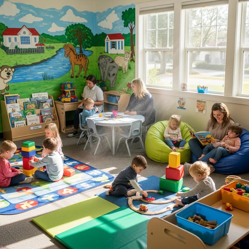 Licensed daycare center in Mount Pleasant SC with children playing and learning