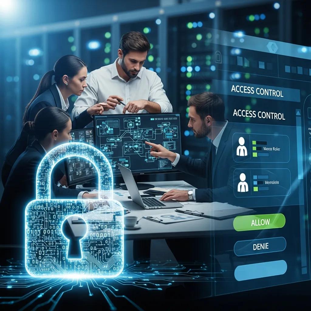 Visual representation of data protection methods including encryption and security audits