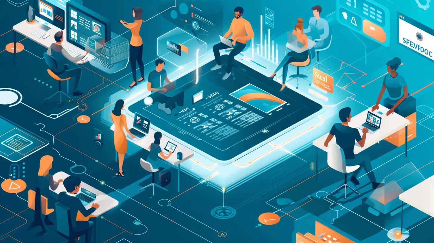 Visual representation of automated case management processes enhancing customer service efficiency
