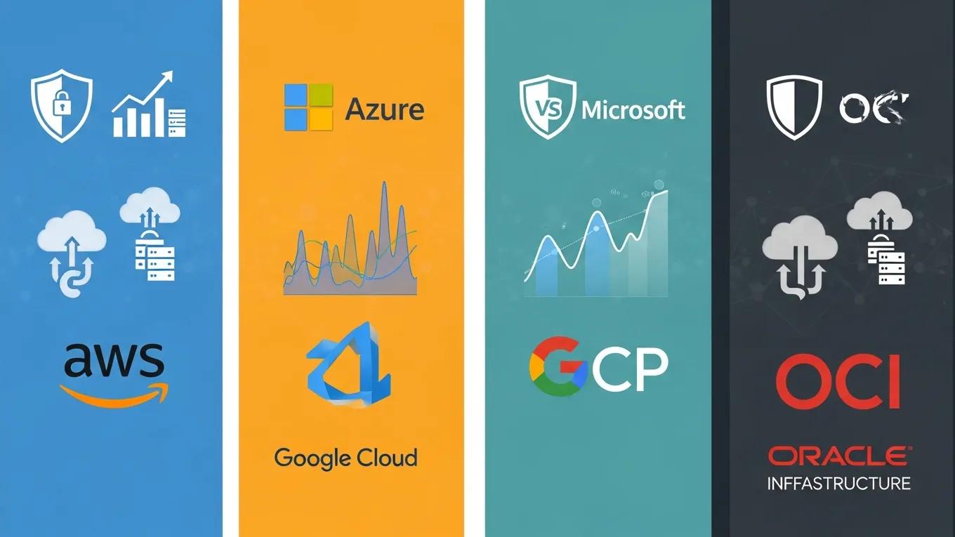 Comparison of cloud service providers highlighting their strengths and capabilities